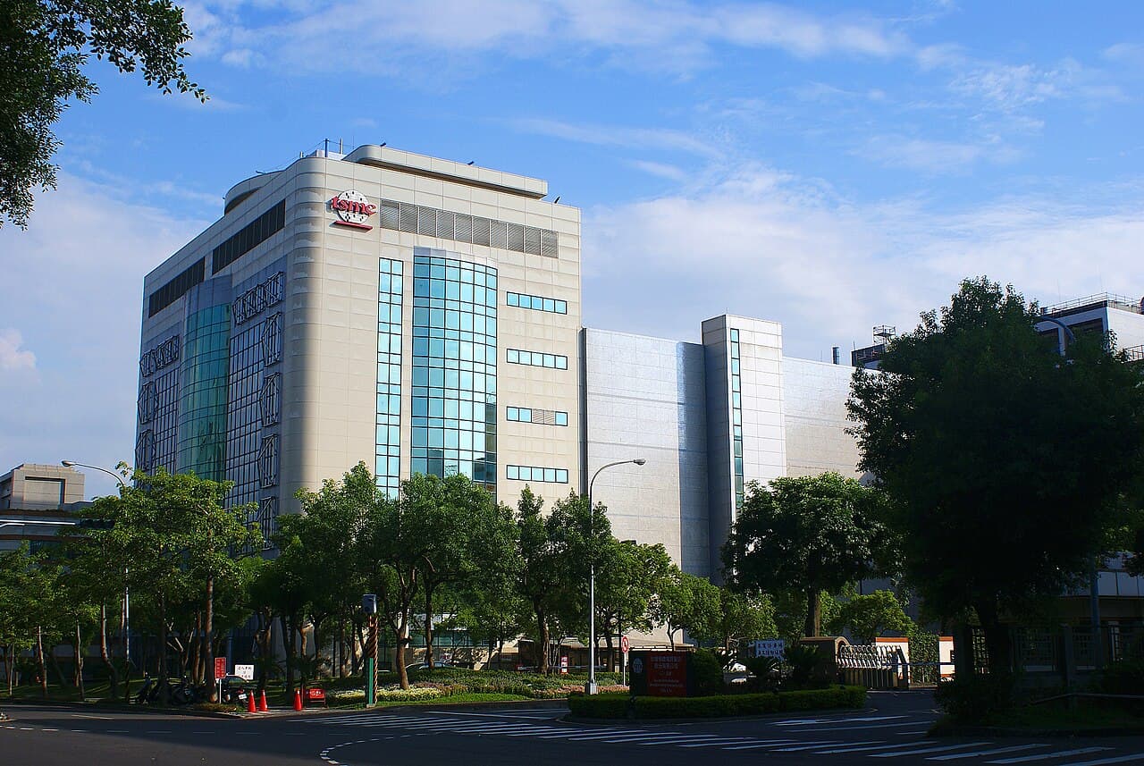 TSMC’s Fab 5 building in the Hsinchu Science Park.